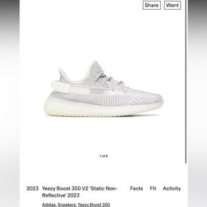 Yeezy Boost 350 V2 Reflective Size 7 1/2 Men 9 Women